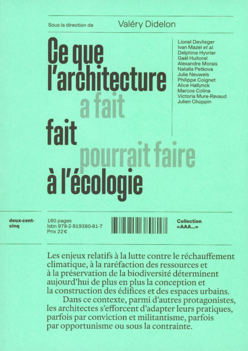 Ce que l’architecture fait à l’écologie