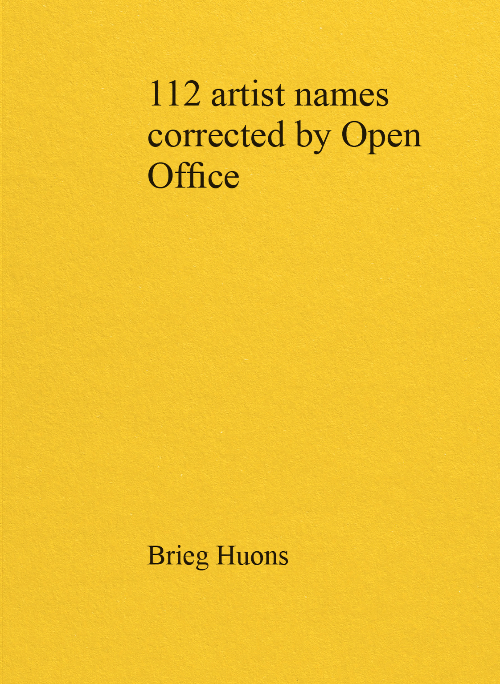 Brieg Huon - 112 artist names corrected by Open Office