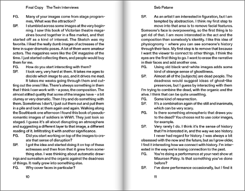 Francesca Gavin – Final Copy: The Twin Interviews