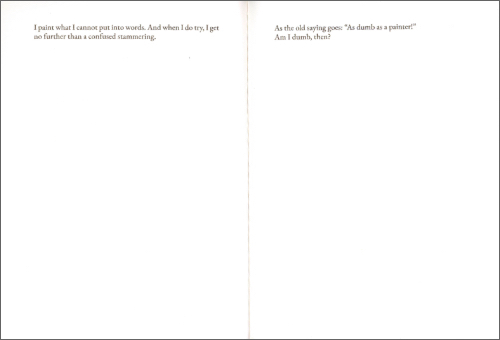 Thierry De Cordier - NADA, Painter's notes