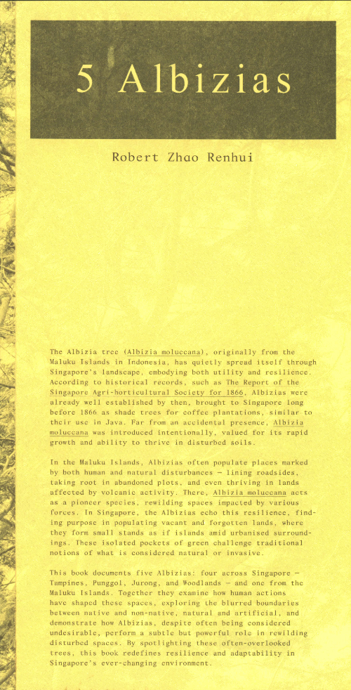 Robert Zhao Renhui - 5 Albizias