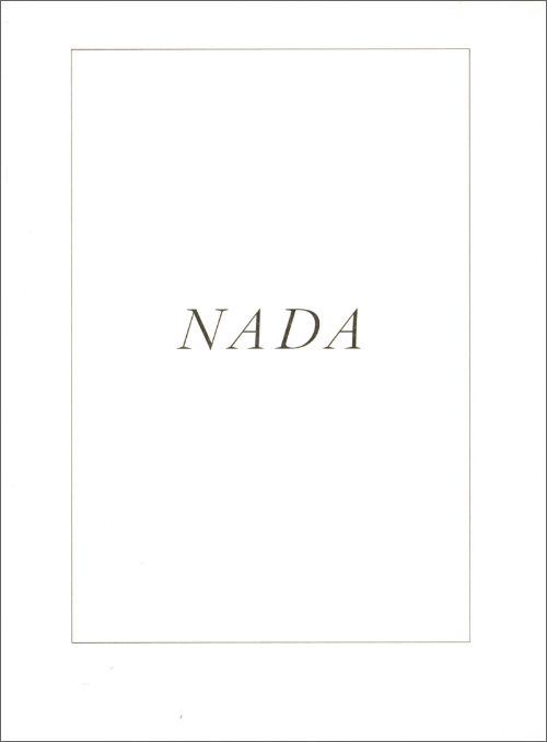 Thierry De Cordier - NADA, Painter's notes