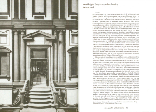 gta papers 10: Political Histories