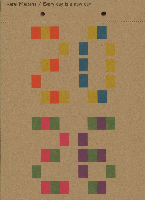 Karel Martens - Calendar 2026 / Every day is a new day