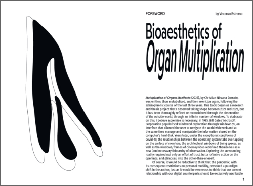 Multiplication of Organs (Manifesto) – Body, Technology, Identity, Desire